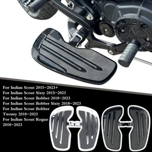 Driver Floorboards Foot Pegs For Indian Scout Sixty 15-23 Bobber Twenty 18-23 - Foto 1 di 15