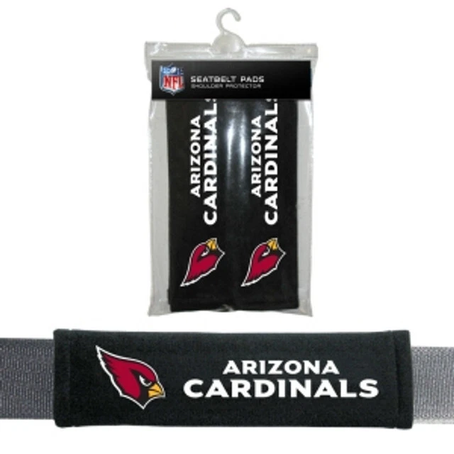 Черные мягкие чехлы на ремни безопасности NFL Arizona Cardinals (2 в упаковке) - Изображение 1 из 1