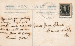 Pennsylvania Newside 1908 4a-Bar 1901-1936 PC. - Bild 1 von 1