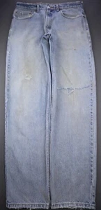 Vintage Men's 1998 Levi's 550 Jeans Relaxed Fit Distressed Size 34x34 (Msr 33x33 - Picture 1 of 12