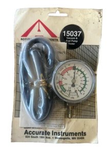 NOS Accurate Instrument Vacuum & Fuel Pump Tester Gauge Kit #15037 - Fast Ship - Picture 1 of 2