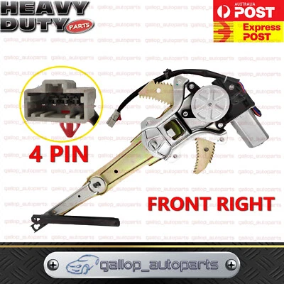 Fit Honda CRV CR-V 97-01 Front Right RHS Electric Window Regulator & Motor 4 Pin - image 1 of 2