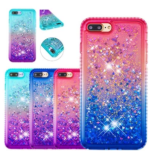 For iPhone 8/7/6 Plus X/Xs/Xr/Xs Max Liquid Dynamic Glitter Quicksand Phone Case - Picture 1 of 36