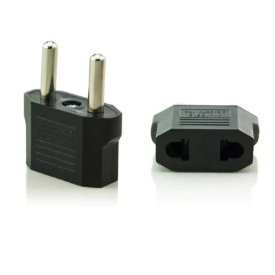 C.D.R. 2x Universal Reise Netz Strom Adapter USA US Japan China Kanada auf Europa EU DE