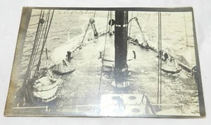 Vintage RPPC Echt Foto Postkarte - USS Delfin geht nach Norden - unbesendet - Bild 1 von 4