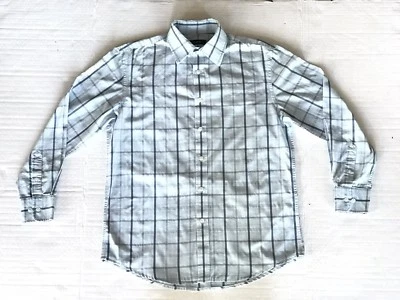 Alfani Long Sleeve Button Down Plaid Dress Shirt Size S - Image 1 of 4