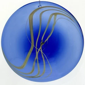"De colección Firmado Salamandra Suncatcher Firmado 99 Vidrio Soplado a Mano Azul Amarillo De Colección 7.5""" - Imagen 1 de 9