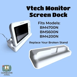 VTech 4.3" Baby Monitor Dock: 3D-Printed Stand with Cord Holder - Picture 1 of 8