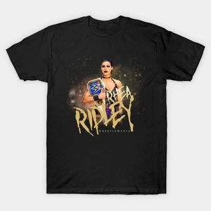Camiseta negra WWE Rhea Ripley Wrestlemania Champ - Imagen 1 de 4