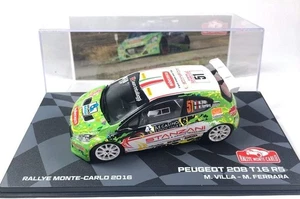 1/43 Eaglemoss Rallye Montecarlo Peugeot 208 T16 R5 VILLA IXO - Picture 1 of 1