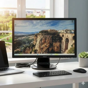 ASUS VE228TR 21.5in Full HD LCD Monitor VGA DVI LED Backlit,Built in Speakers, - Picture 1 of 12