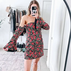 C/MEO Collective Revolve Rose Mini Dress EUC XXS/XS - Picture 1 of 14