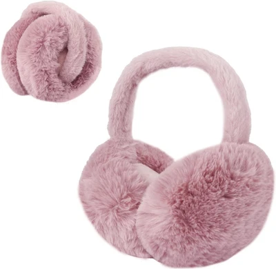 1 pieza diadema invierno, orejeras para mujer y hombre, orejeras mullidas plegables con  Foto 1 de 4