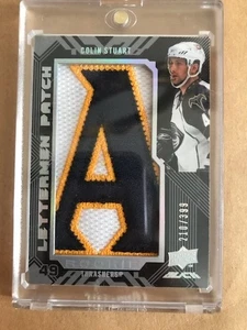 2008 UPPER DECK COLIN STUART BLACK ROOKIE LETTERMAN PATCH#99 210/399 - Bild 1 von 2