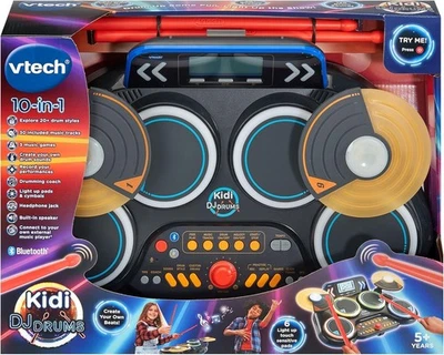 VTech Kidi DJ Drums Light-Up Kids Drum Set with Bluetooth, Coach Mode & Songs - Image 1 of 4