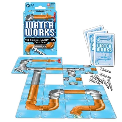 Juegos Winning Moves Classic Waterworks EE. UU., Juego de Cartas Pipa con Fugas Foto 1 de 2