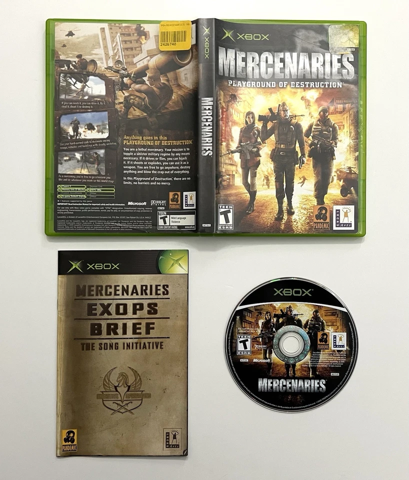 Mercenaries Playground of Destruction - Microsoft Xbox - CIB Complete VG - Image 1 of 1