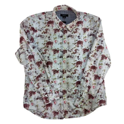 Structure Collection Mens Floral Long Sleeve Button Down Shirt - Image 1 of 4