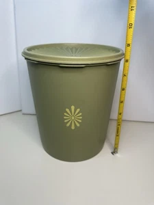 Bote de cocina verde aguacate anidación Tupperware grande 805-2 de colección - Imagen 1 de 11