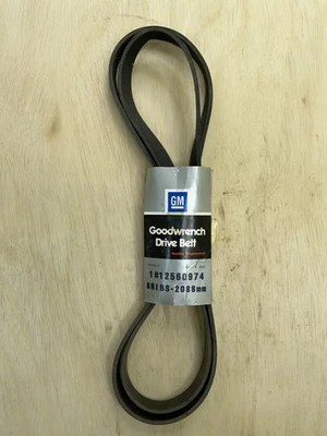 GM OEM Serpentine Belt 98-05 Cadillac Deville Base DHS DTS 4.6L 12560974 NOS - Imagem 1 de 4
