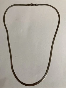 Collar plano de plata de ley 925 Italia espiga 2,9 mm - Imagen 1 de 12