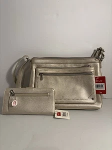 NWT Purse Relic Rose Metallic Small Cross Body Bag With Matching Wallet Set - Picture 1 of 11
