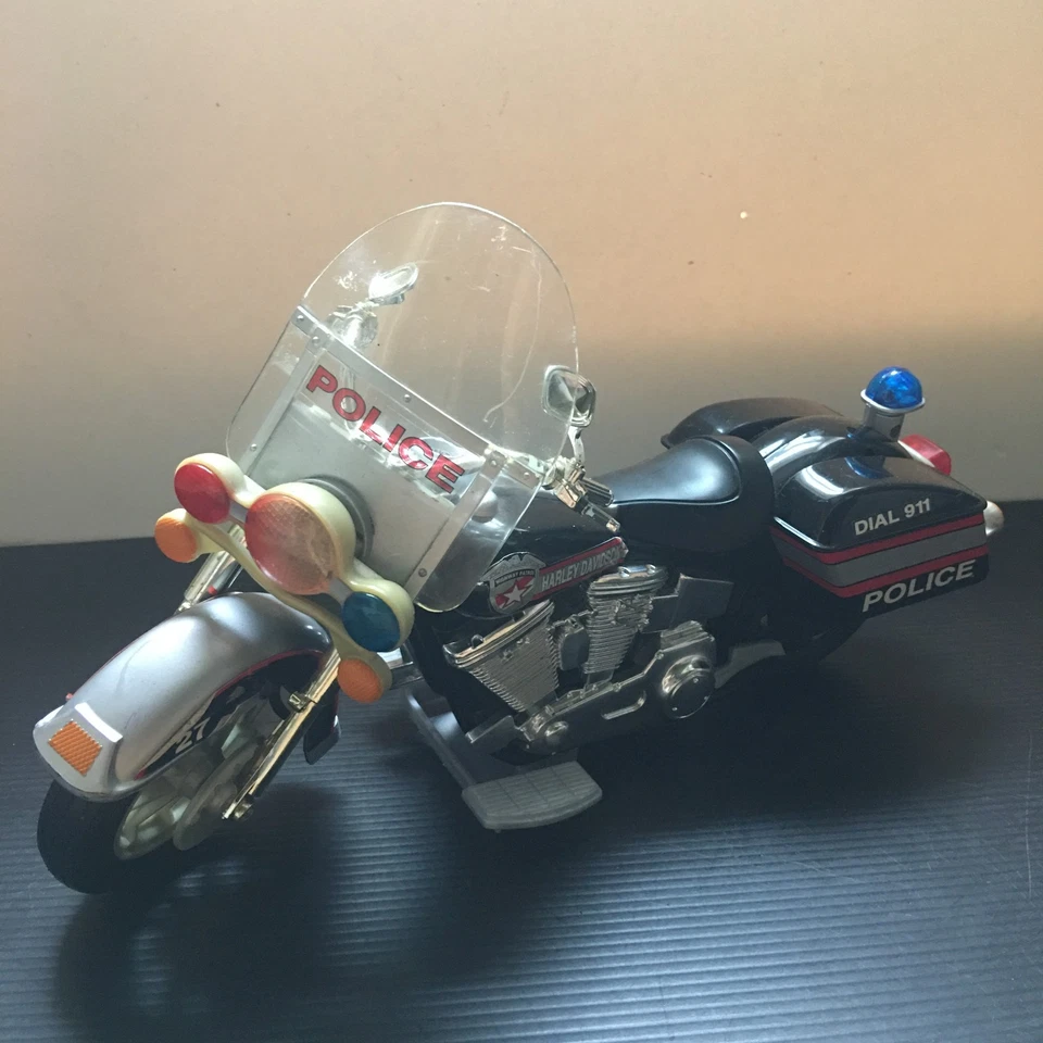 Vintage @1994 Harley-Davidson Highway Patrol Police Toy Motorcycle 11.5"L - Image 1 of 4