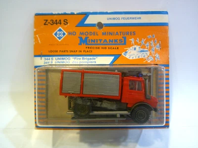 ROCO Mini Tanks Z-344S Unimog Fire Brigade Fire Truck - HO scale Des Pompiers - Image 1 of 4
