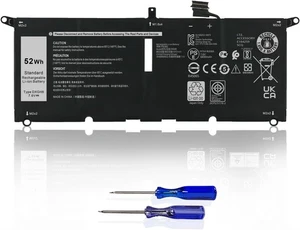 Batterie 52Wh DXGH8 Compatible avec Dell XPS 13 9380 2019 Inspiron - Photo 1/7