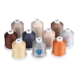 800 Yards Each 10 Neutral Colors Cotton Quilting Thread for Hand or Machine E... - Picture 1 of 7