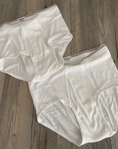 Barrington Mens 100% Combed Cotton Briefs Sears Vintage 2 Pairs 40 NWD (READ) - Picture 1 of 6