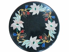 15"x15" Marble Center Coffee Table Top Inlay Handicraft Work For Home Decor 