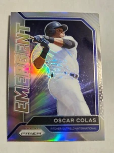 Oscar Colas - 2021 Prizm Emergent Prizms Silver Insert Card - Picture 1 of 2