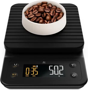 Greater Goods 0.1g Precision Coffee Scale with Timer – 3kg Digital Scale Black - Picture 1 of 7