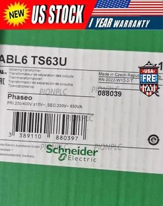 ABL6TS63U 630VA DIN Rail Panel Mount Transformer US Free TAX - Picture 1 of 10