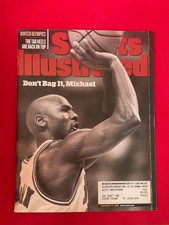 Vintage 1990s Sports Illustrated Magazine Michael Jordan Bulls Great Ads 2/16/98