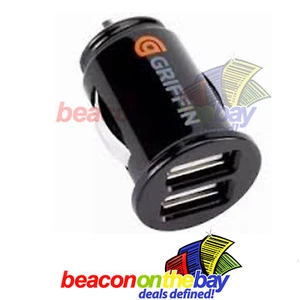 GRIFFIN TWIN 2 PORT USB 12V 24V CAR SOCKET LIGHTER 2.1A CHARGE CHARGER ADAPTER - Picture 1 of 3