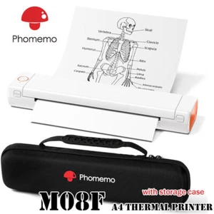 Phomemo M08F Wireless Bluetooth Portable Thermal A4 Printers with Carry Case lot - Picture 1 of 28