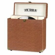 Vinyl Record Holder Storage Vintage Case Carrying Fits All Standard Album Handle