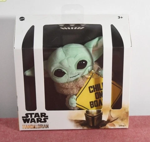 Star Wars The Mandalorian: Baby Yoda, Grogu, The Child On Board Plush Sign Cover