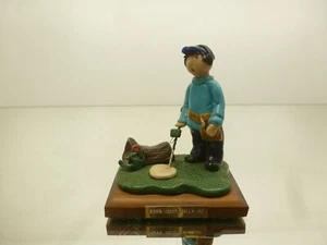 TROPHY ROBIN HOOD RALLY 1992 - H11.5cm rare - GOOD CONDITION ON WOODEN BASE - Imagen 1 de 6