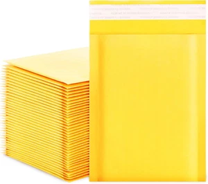 50 sobres burbuja Kraft 4x7", autoadhesivos, pequeños y resistentes al agua - Picture 1 of 12