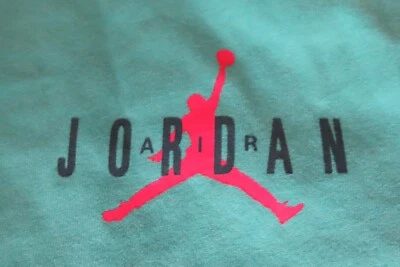 Nike AIR MICHAEL JORDAN No 23 CHICAGO BULLS (XL) T-Shirt GREEN Design on Back - Image 1 of 3