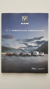 2019 DODGE RAM “COMPETITIVE COMPARISONS” Sales Brochure book Manual- Promaster - Picture 1 of 6