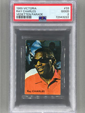 1969 Victoria #33 Ray Charles Vedetten Parade PSA 2 - Pop 1 - 2 Higher - (Music)