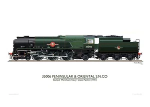35006 Peninsular & Oriental S.N.CO - Precision Art Print - NEU - Bild 1 von 1