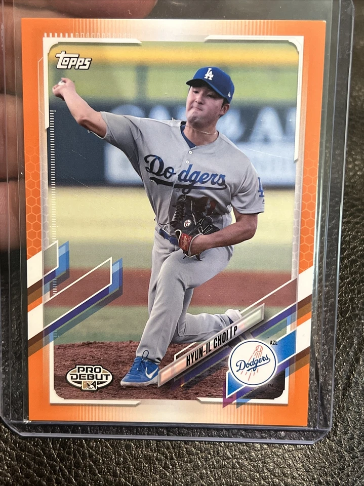 2021 Topps Pro Debut Orange /25 Hyun-il Choi #PD-27 LA Dodgers - Image 1 of 2