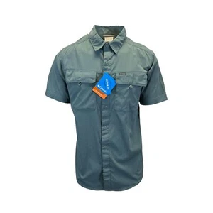 Columbia Men's Thyme Green Shirt Silver Ridge Short Sleeve (346) - Picture 1 of 14