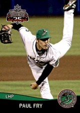 2017 Norfolk Tides Choice #13 Paul Fry Pontiac Michigan MI Baseball Card