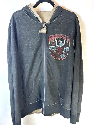 Affliction "Live Fast American Custom" Y2K/Vintage Zip-Up Reversable Hoodie Sz M - Image 1 of 4